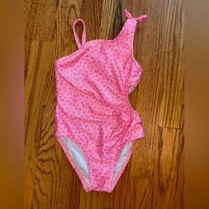 New Cat & Jack Pink Animal Print One-Piece Swimsuit 2T